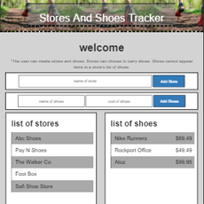 Shoes-Stores Tracker